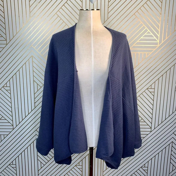 FP Beach‎ Free People Blue Cotton Blend Kimono - Picture 1 of 8